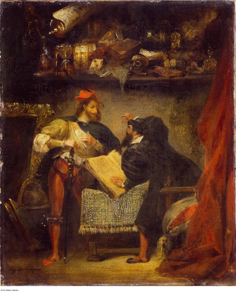 Fausto e Mefistófeles - Eugène Delacroix