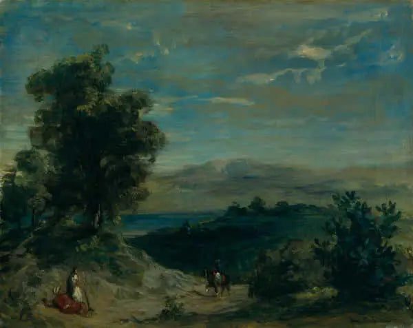 Paisagem do Marrocos - Eugène Delacroix
