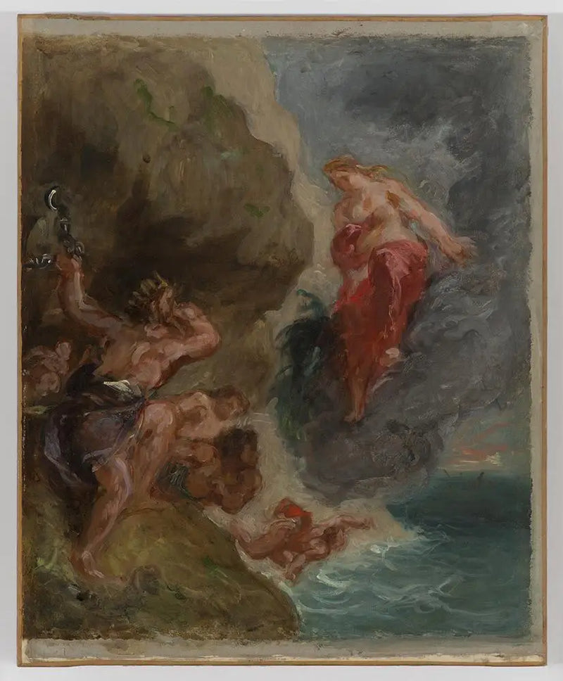 O Inverno. Juno implora a Éolo - Eugène Delacroix