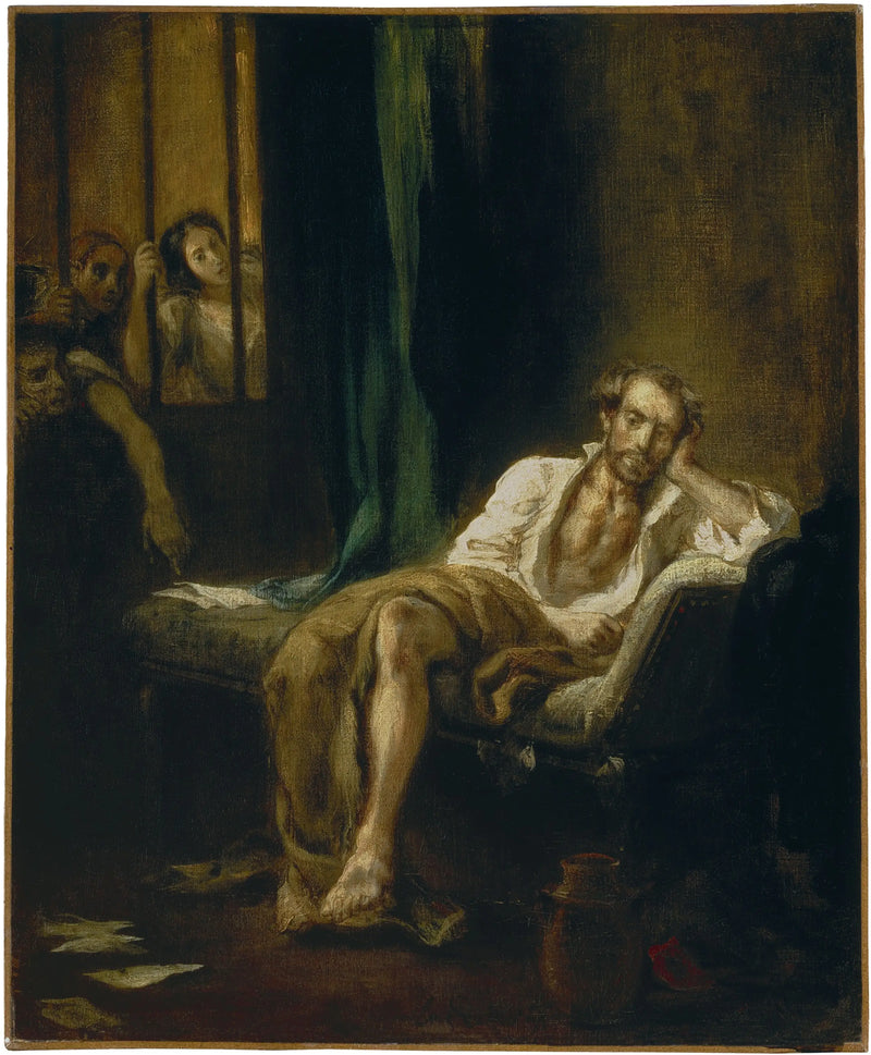 A Taça na Casa dos Loucos - Eugène Delacroix