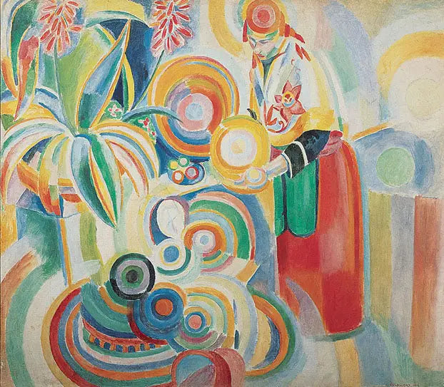 Reproduction du tableau « La Grande Portugaise - Robert Delaunay » par Alpha Reproduction en peinture à l’huile