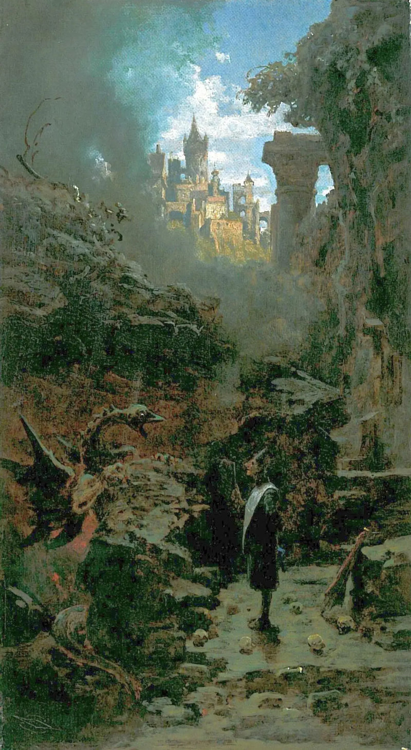 Mágico e Dragão - Carl Spitzweg