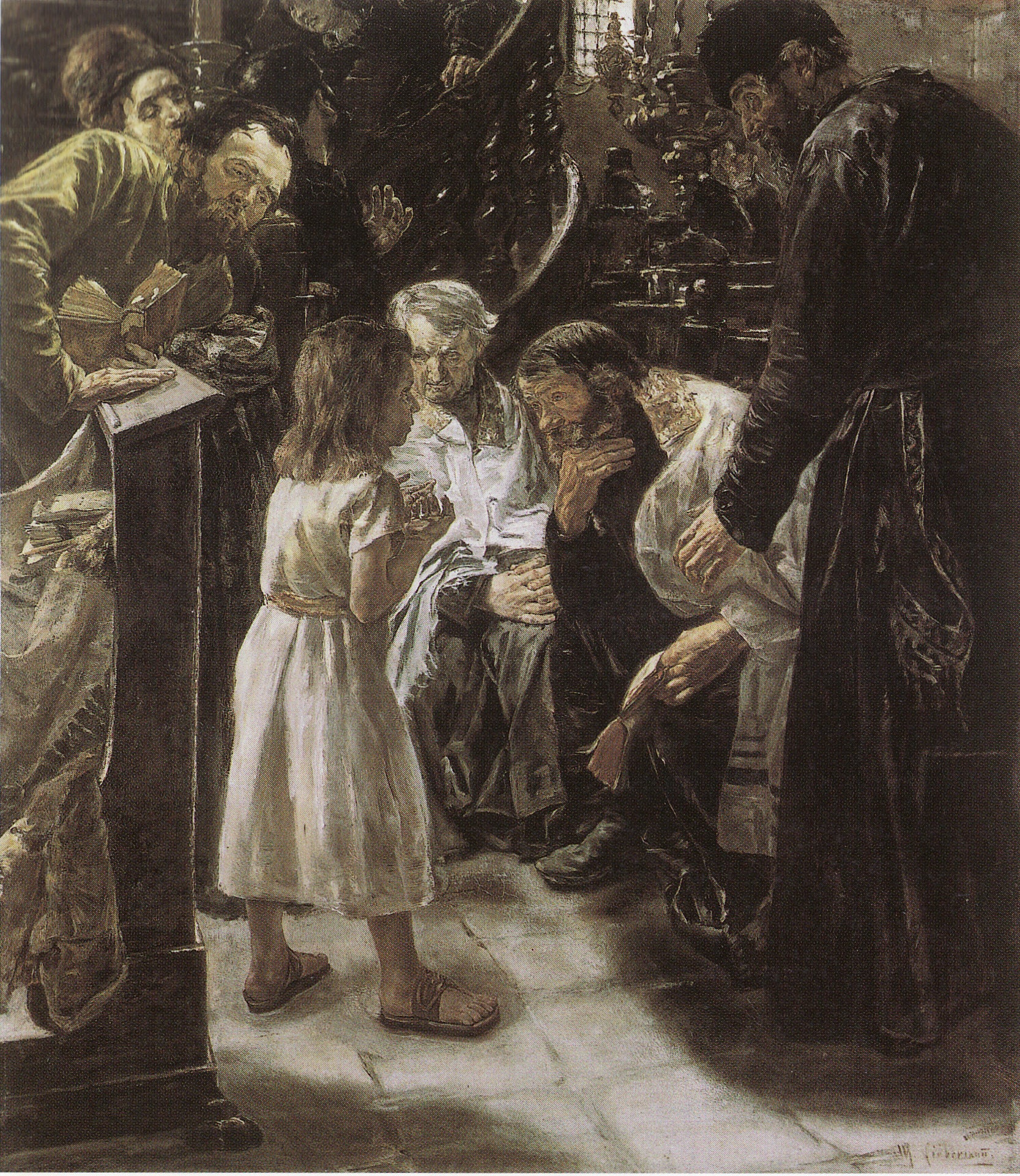 Jesus entre os doutores - Max Liebermann
