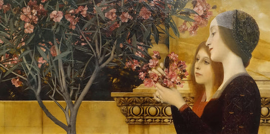 🌸 Duas Meninas com uma Azaléia – Gustav Klimt (cerca de 1890)