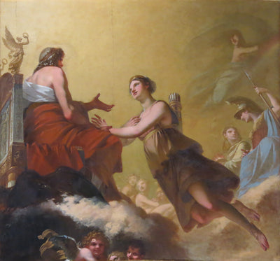 Diane implorant Jupiter de ne pas l'assujettir aux lois de l'hymen - Pierre-Paul Prud'hon