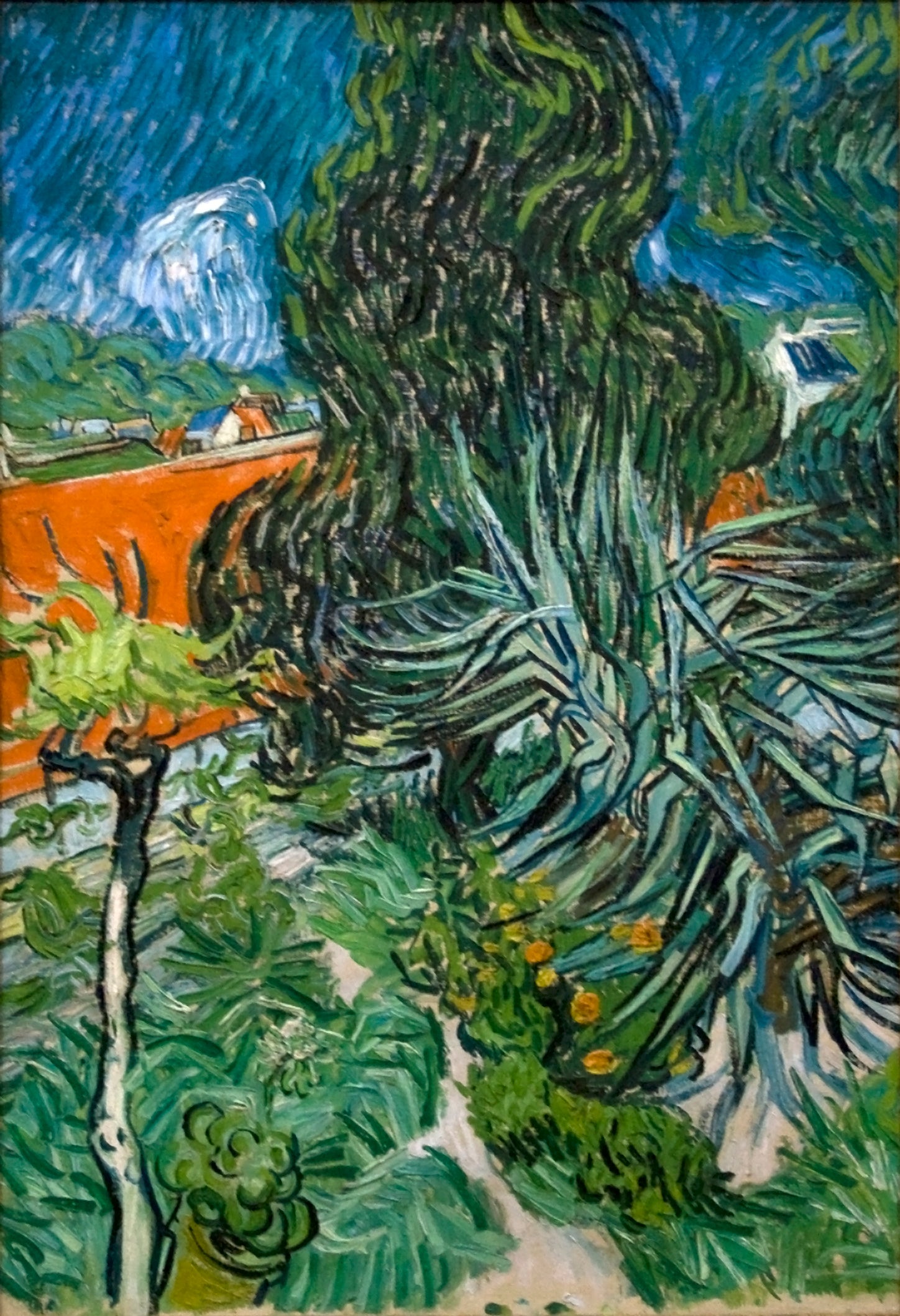 Reproduction du tableau « Le Jardin du docteur Gachet à Auvers - Vincent van Gogh » par Alpha Reproduction en peinture à l’huile