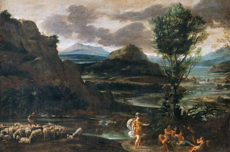 Herminie entre os pastores - Domenichino