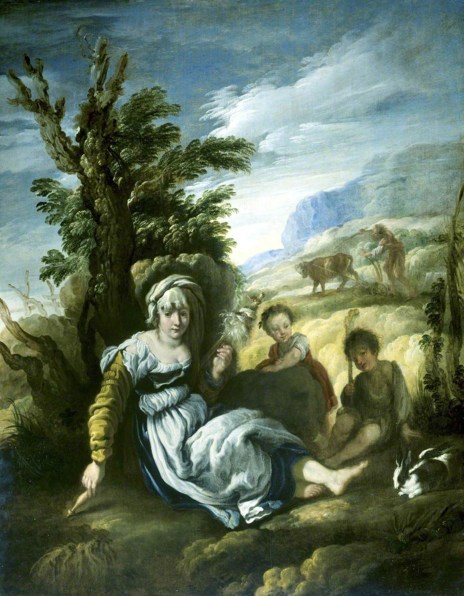 Adam et Ève au travail - Domenico Fetti