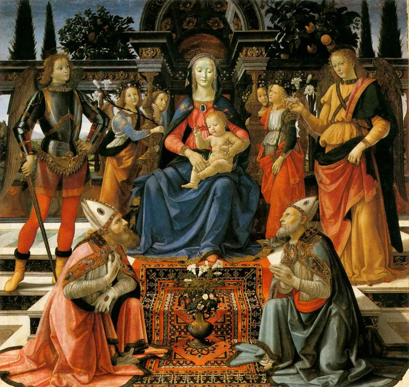 Conversa sagrada dos Ingesuati - Domenico Ghirlandaio