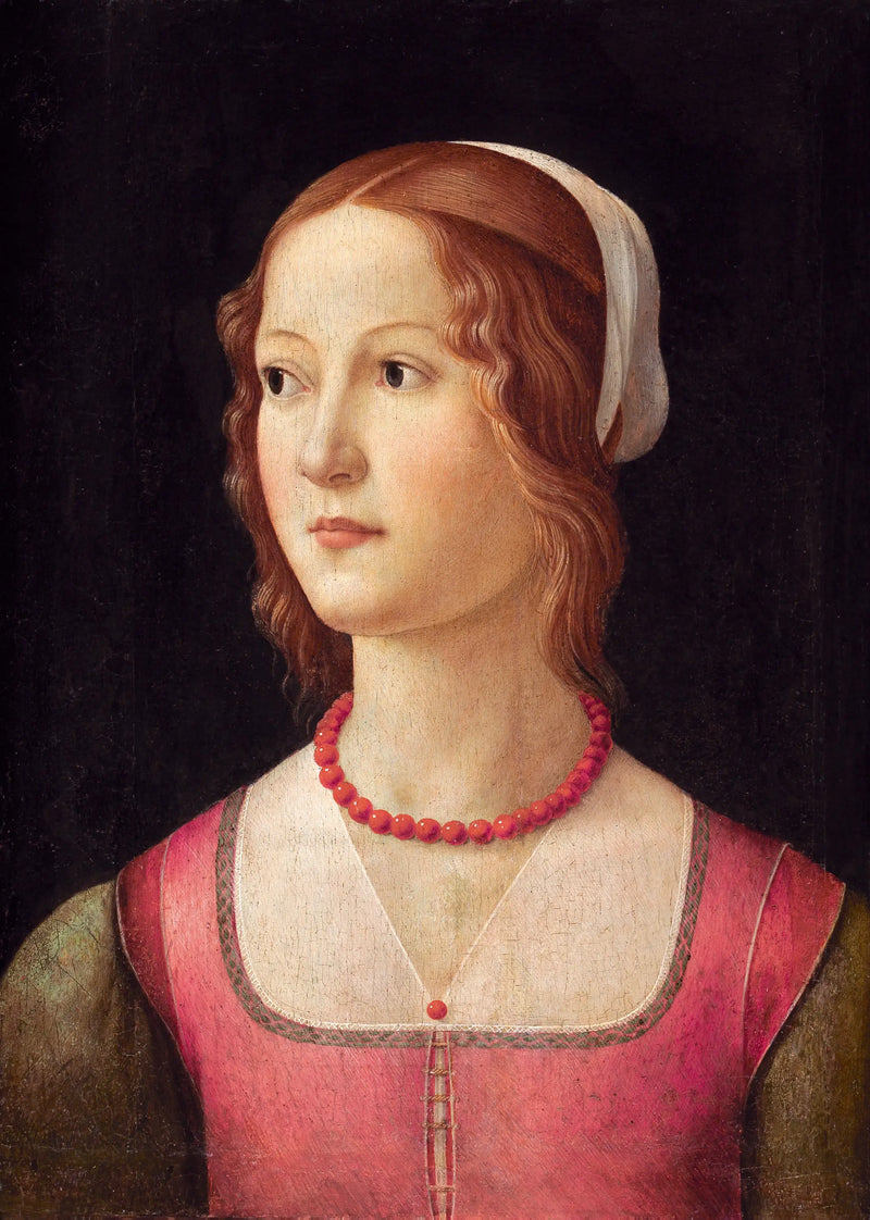 Retrato de uma jovem mulher - Domenico Ghirlandaio