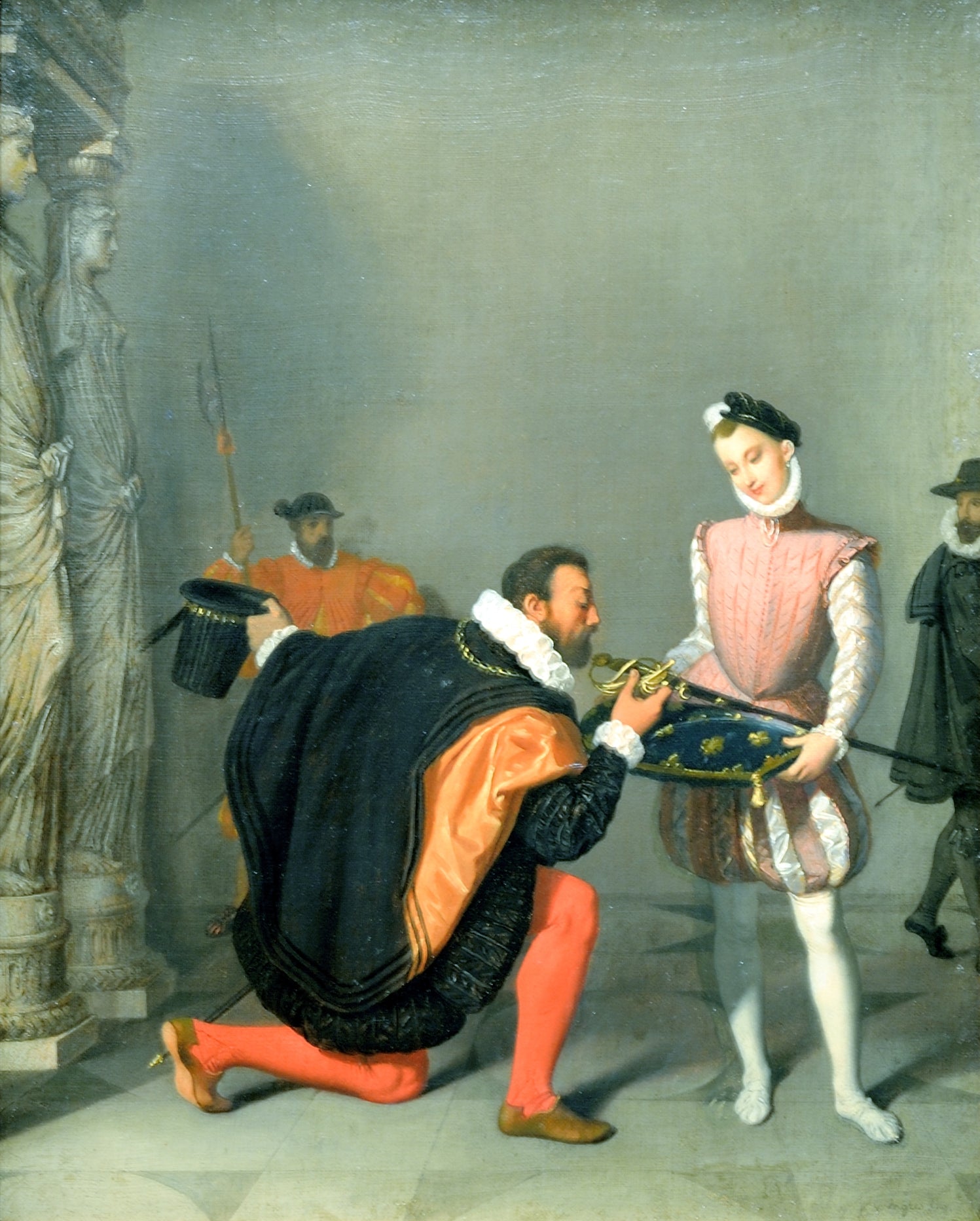 Dom Pedro de Toledo beijando a espada de Henrique IV - Jean-Auguste-Dominique Ingres
