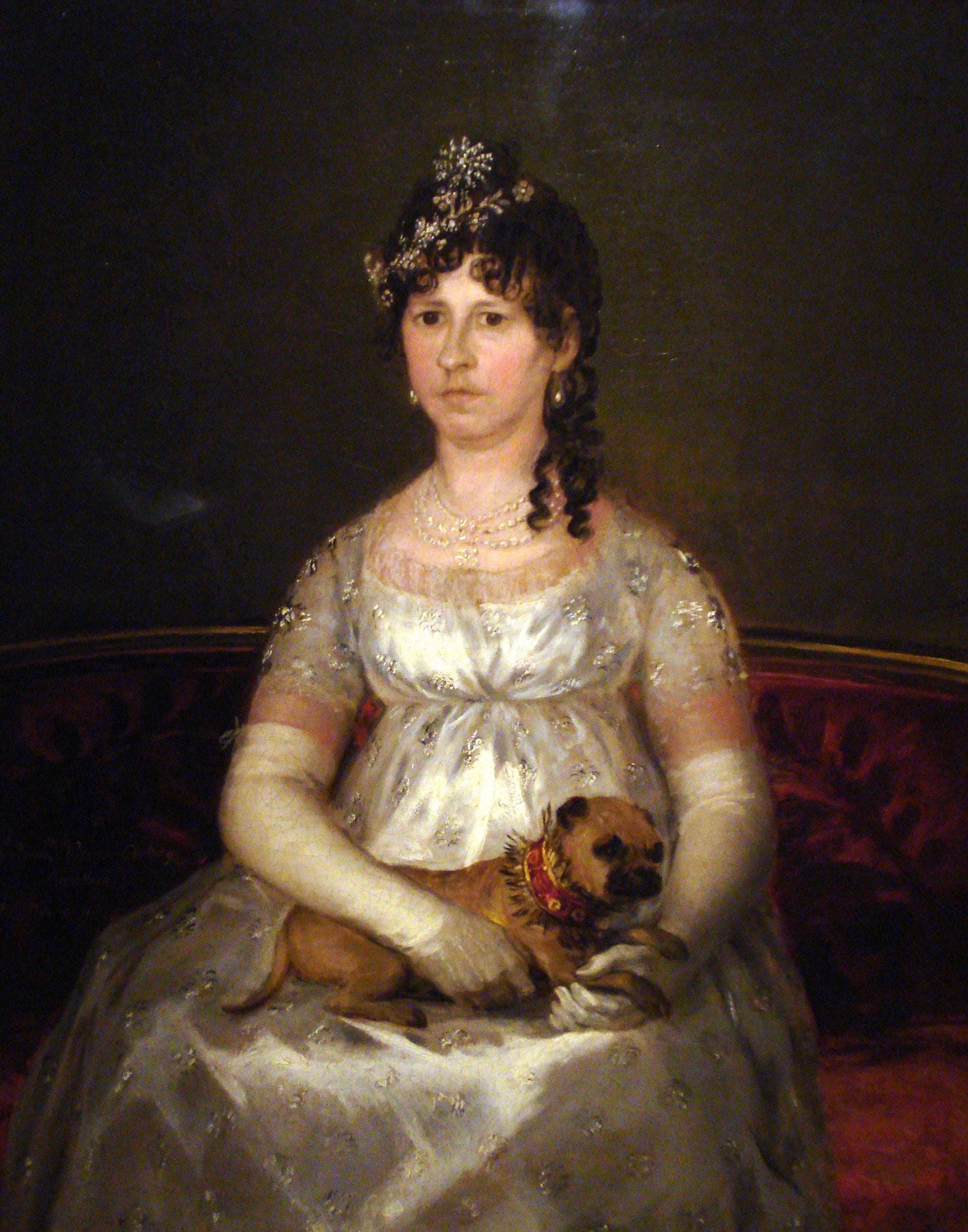 Reproduction du tableau « Portrait de Francisca Vicenta Chollet et Caballero - Francisco de Goya » par Alpha Reproduction en peinture à l’huile