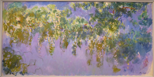 Reproduction du tableau « Étude de Glycines - Claude Monet » par Alpha Reproduction en peinture à l’huile