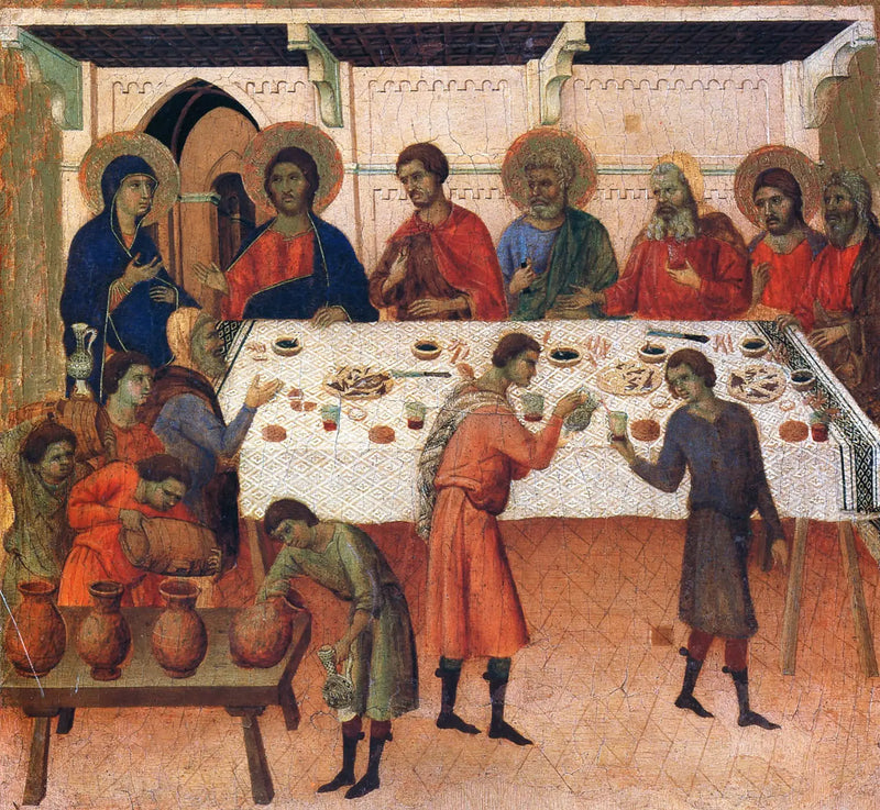 As Bodas de Caná - Duccio di Buoninsegna