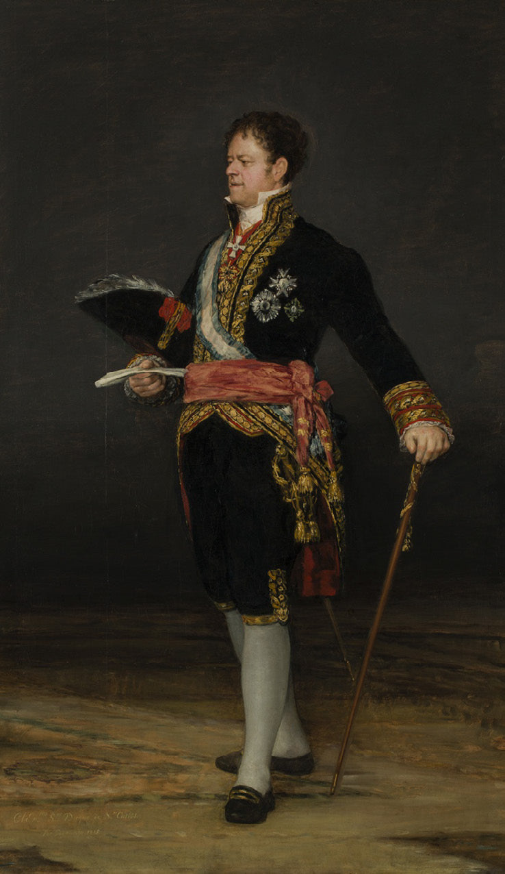 Reproduction du tableau « Portrait du duc de San Carlos - Francisco de Goya » par Alpha Reproduction en peinture à l’huile