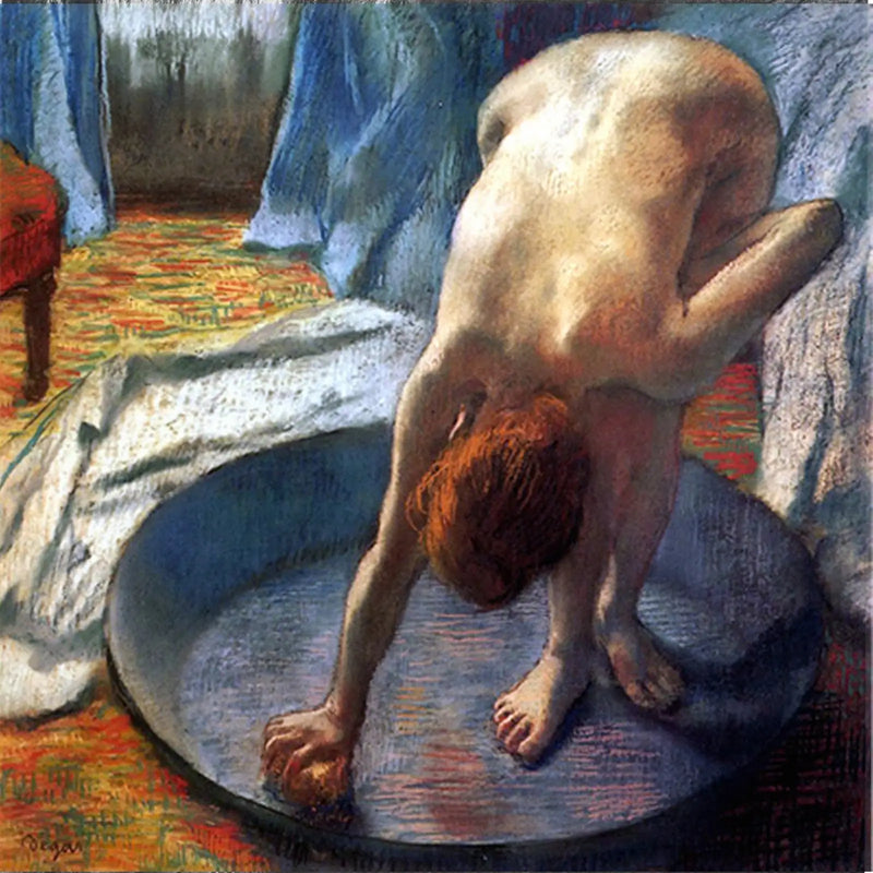 Mulher com a bacia - Edgar Degas