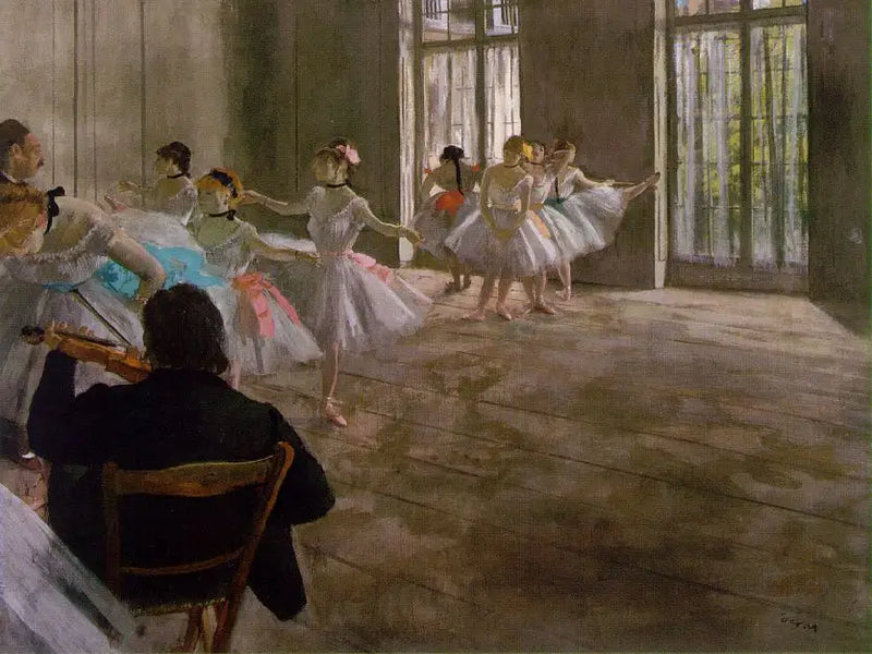 A escola de dança. A repetição - Edgar Degas
