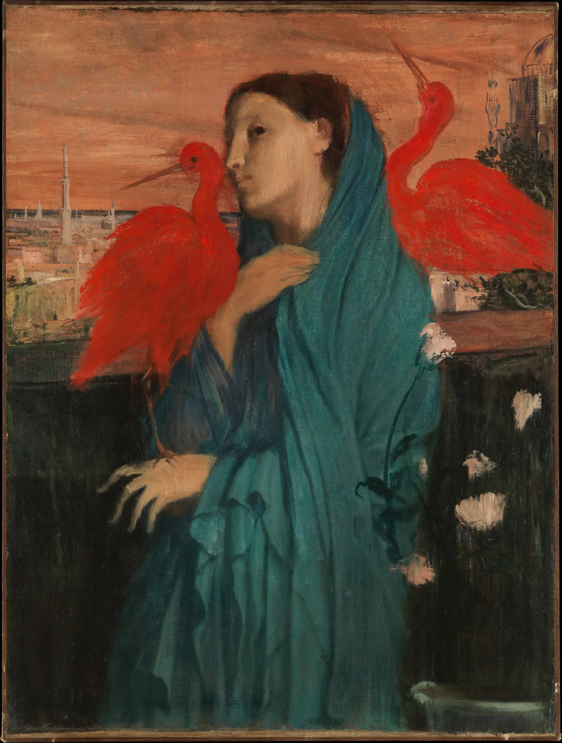 Jovem mulher com íbis - Edgar Degas