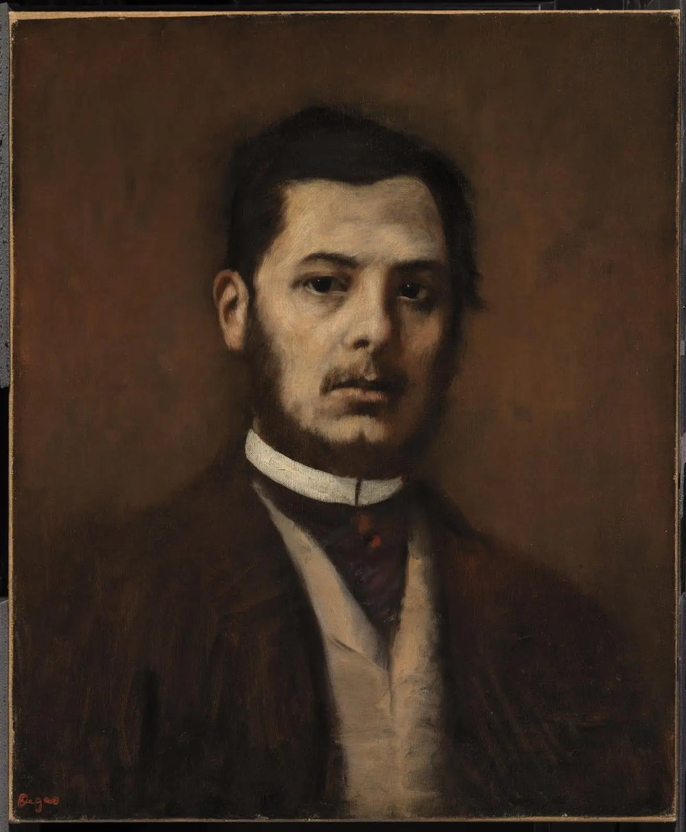 Reproduction du tableau « Portrait d'un homme - Edgar Degas » par Alpha Reproduction en peinture à l’huile