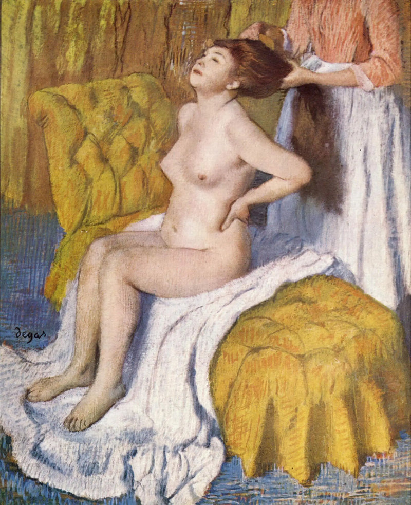 Mulher se penteando - Edgar Degas