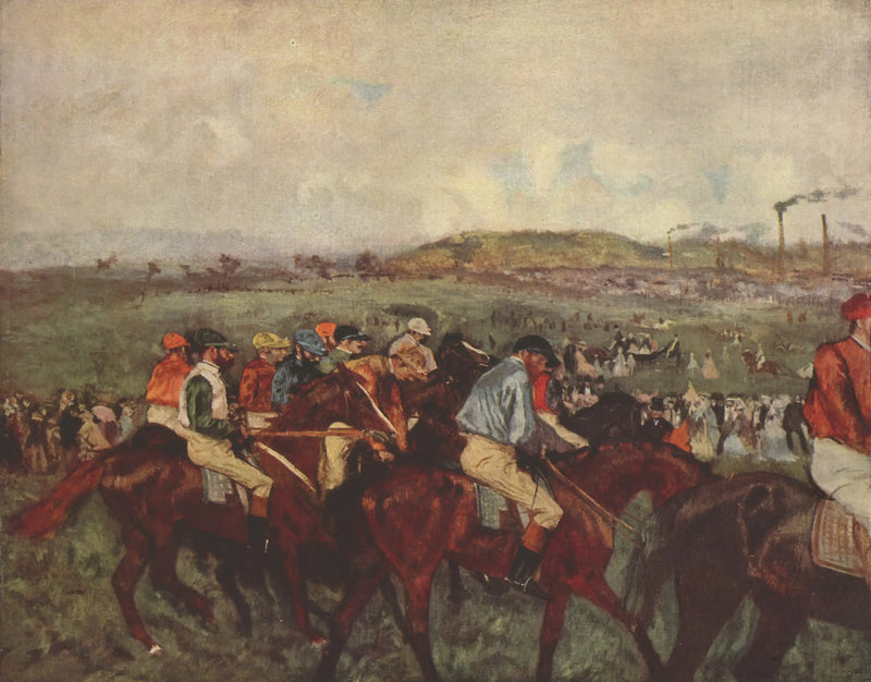Corrida de senhores. Antes da partida - Edgar Degas