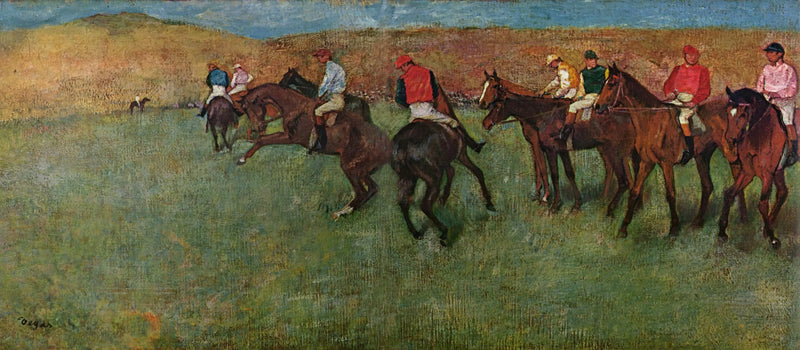 Nas corridas: antes da partida - Edgar Degas