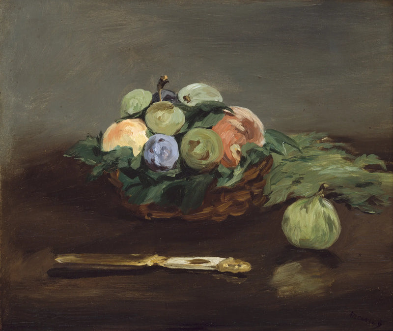 Cesta de frutas - Édouard Manet