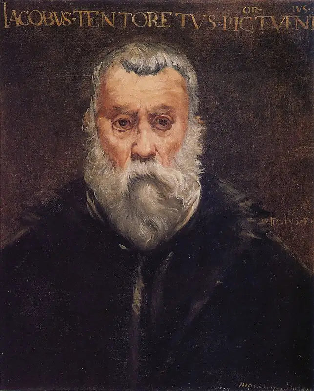 Cópia do retrato do Tintoretto por ele mesmo - Édouard Manet