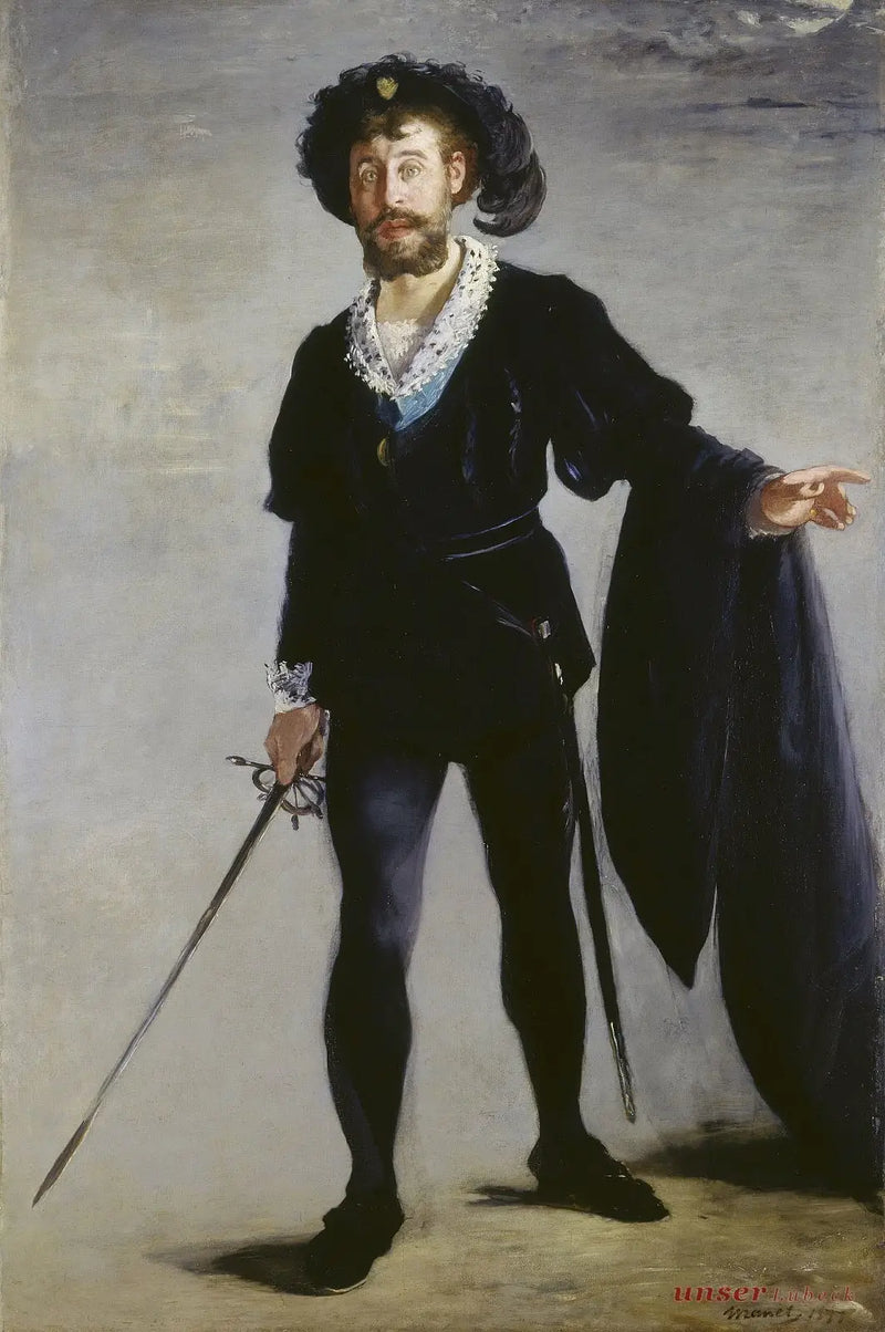 Retrato de Faure no papel de Hamlet - Édouard Manet