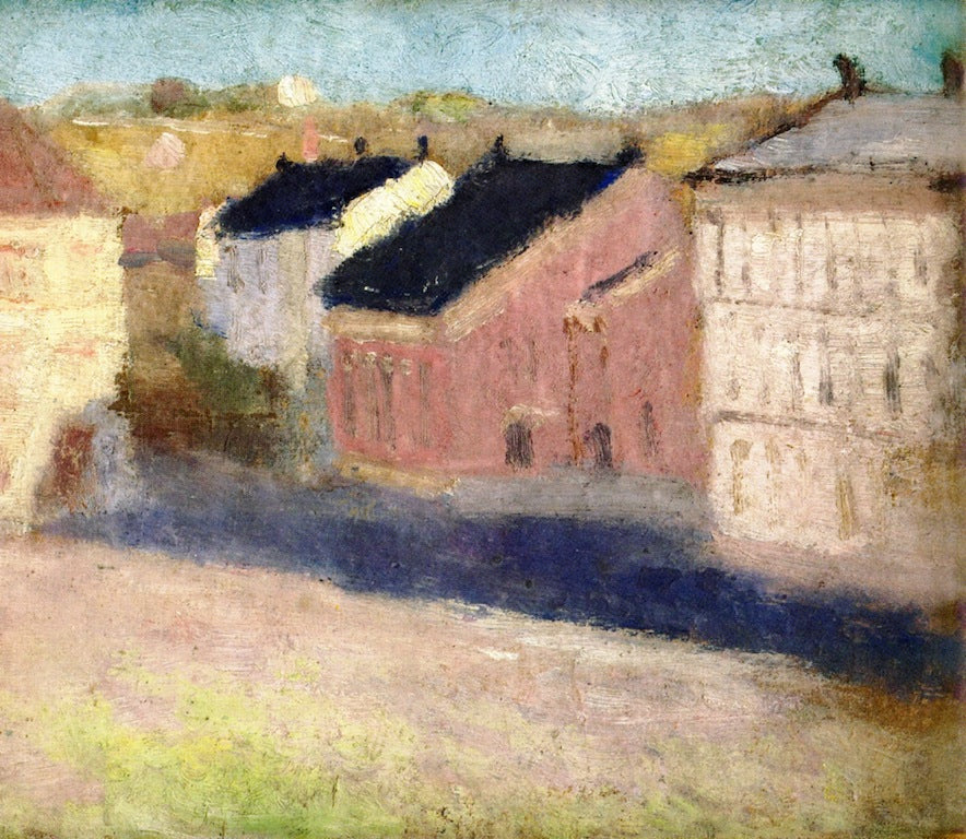 Reproduction du tableau « Place Olaf Rye vers le Sud-Est - Edvard Munch » par Alpha Reproduction en peinture à l’huile