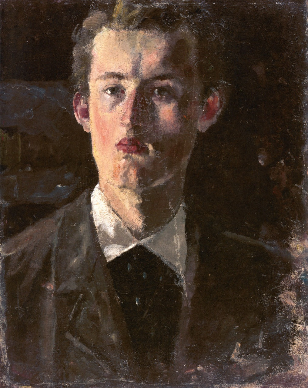 Reproduction du tableau « Autoportrait - Edvard Munch » par Alpha Reproduction en peinture à l’huile
