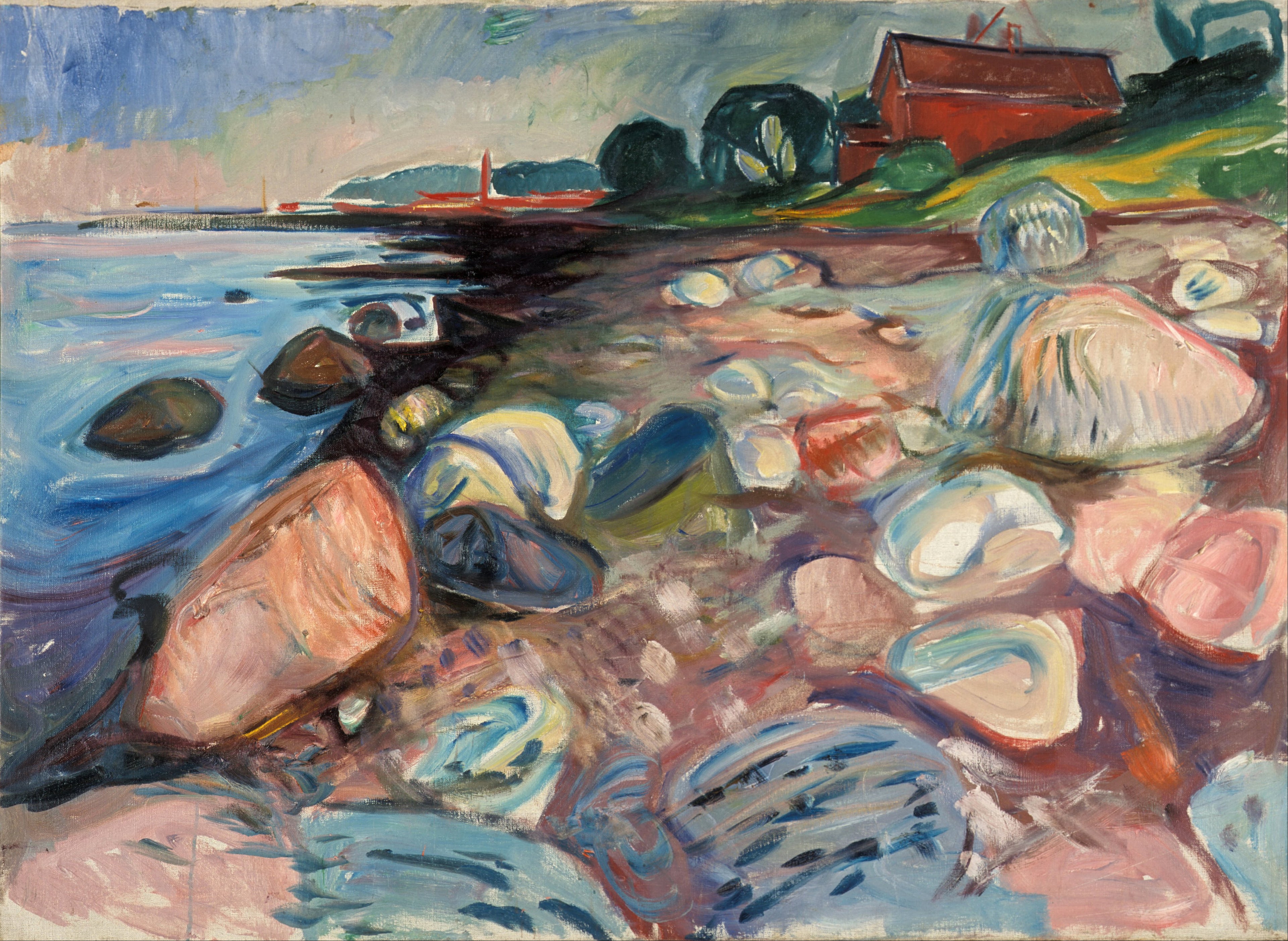 Reproduction du tableau « Plage - Edvard Munch » par Alpha Reproduction en peinture à l’huile