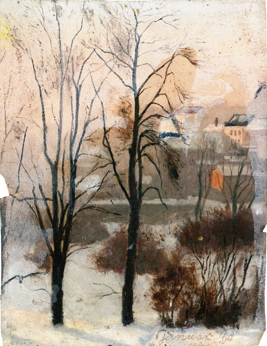 Reproduction du tableau « Vue depuis Fossveien - Edvard Munch » par Alpha Reproduction en peinture à l’huile