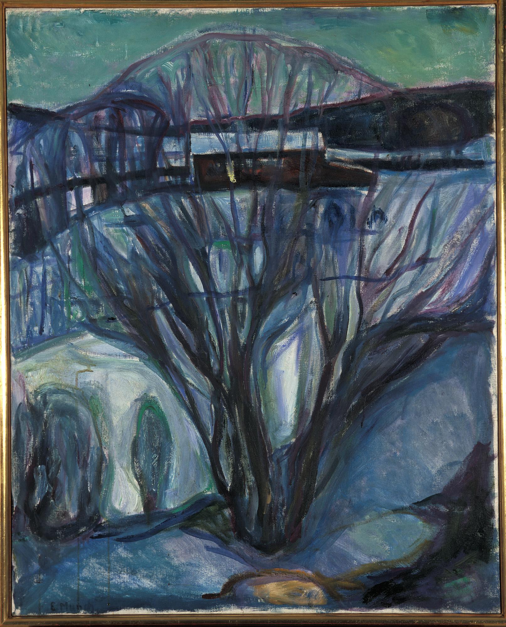 Reproduction du tableau « Nuit d'hiver - Edvard Munch » par Alpha Reproduction en peinture à l’huile