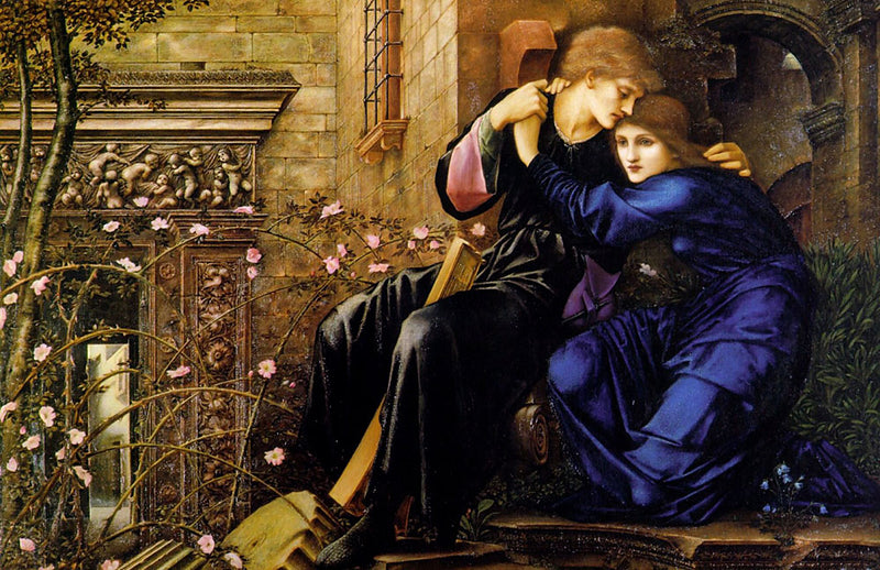 O amor entre as ruínas - Edward Burne-Jones
