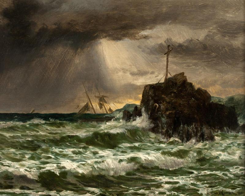 Dégagement de la tempête - Edward Moran