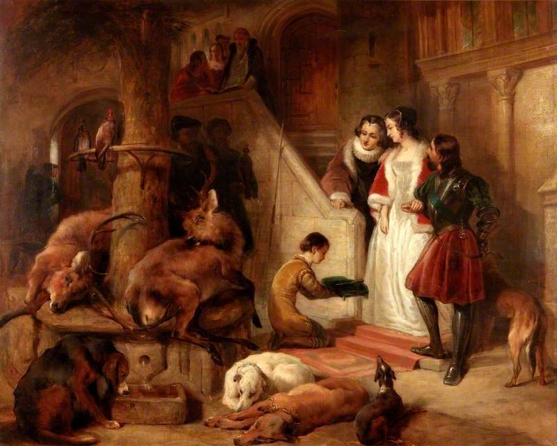 Bolton Court dans les temps anciens - Edwin Henry Landseer