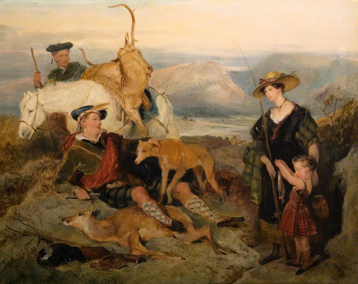 Esquisse pour « La chasse au cerf dans les hautes terres » - Edwin Henry Landseer