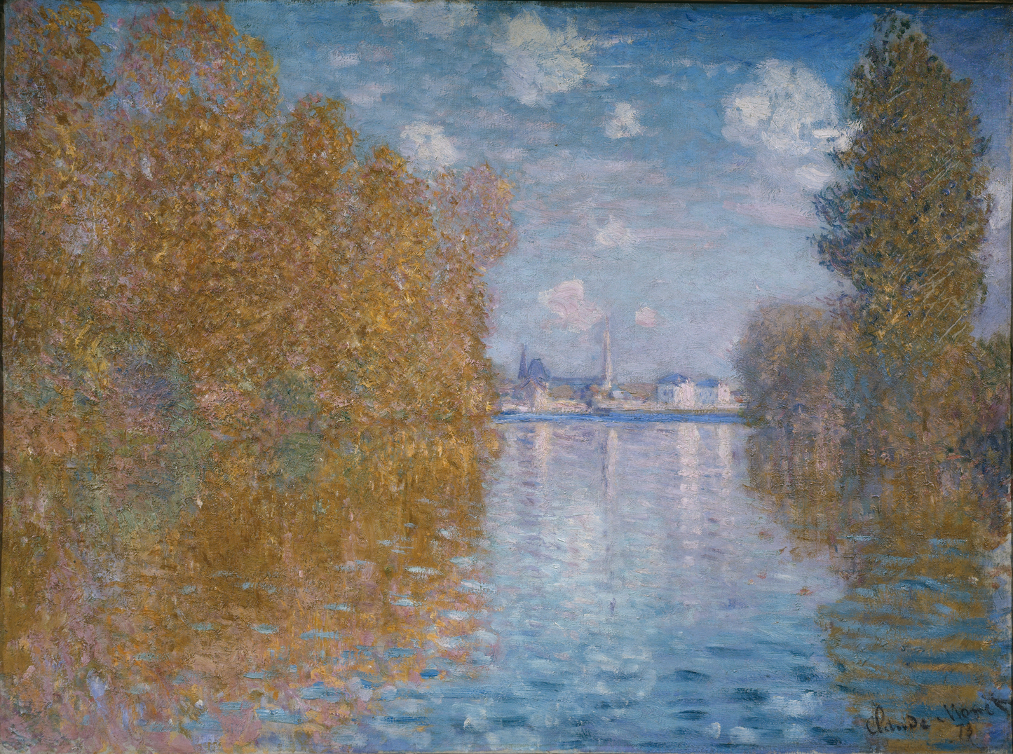 Efeito de outono no Sena – Claude Monet, por volta de 1880