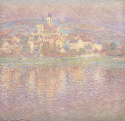 🌅 Efeito do pôr do sol em Vétheuil – Claude Monet (1901)