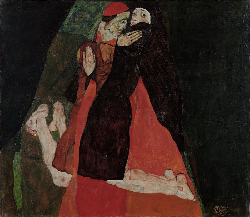 Cardeal e Freira (Carícia) - Egon Schiele
