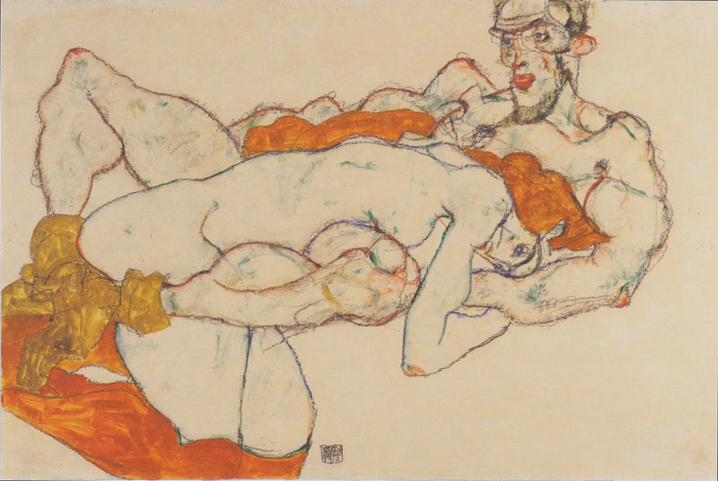 Os amantes - Egon Schiele
