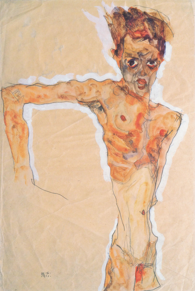 Autorretrato - Egon Schiele