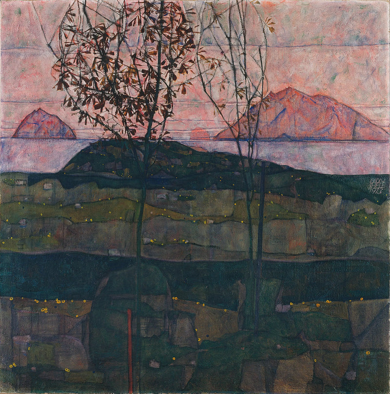 Pôr do sol - Egon Schiele