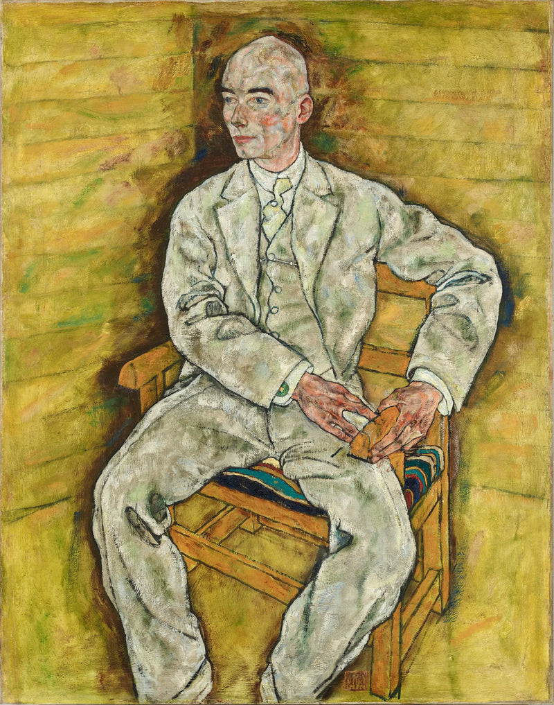 Retrato de Victor Ritter von Bauer - Egon Schiele