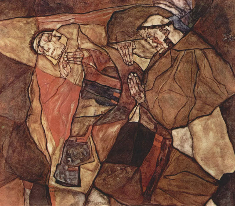 Agonia (A Luta até a Morte) - Egon Schiele