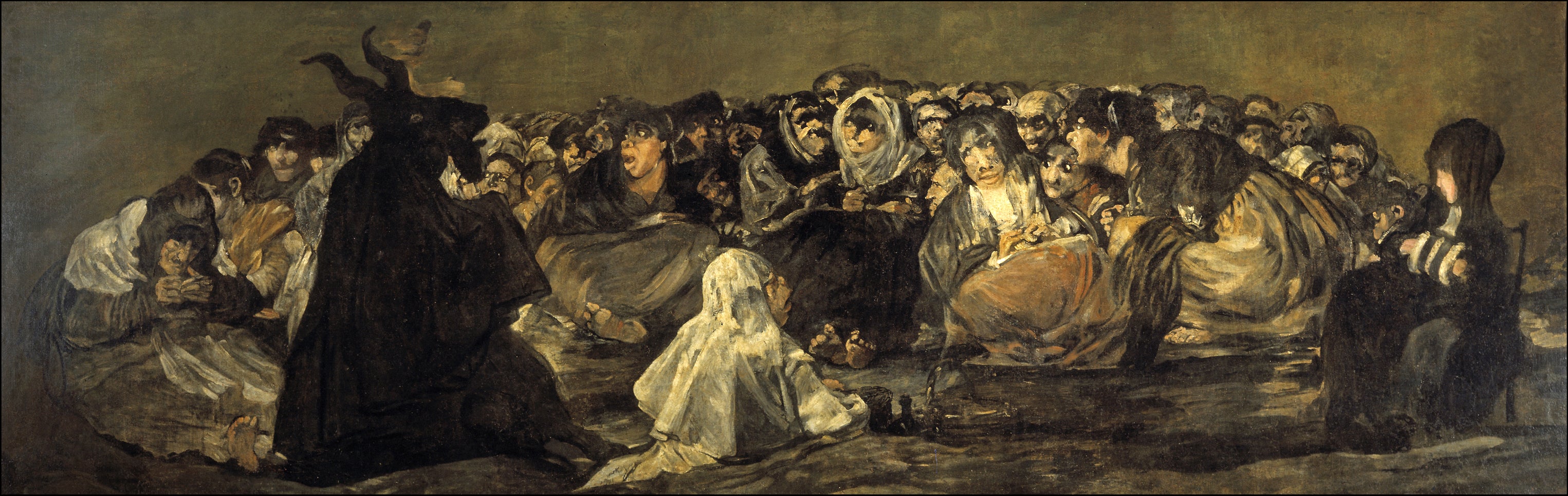Reproduction du tableau « Le Sabbat des sorcières - Francisco de Goya » par Alpha Reproduction en peinture à l’huile