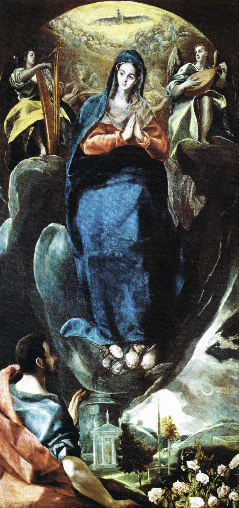 A Imaculada Conceição vista por São João Evangelista - El Greco