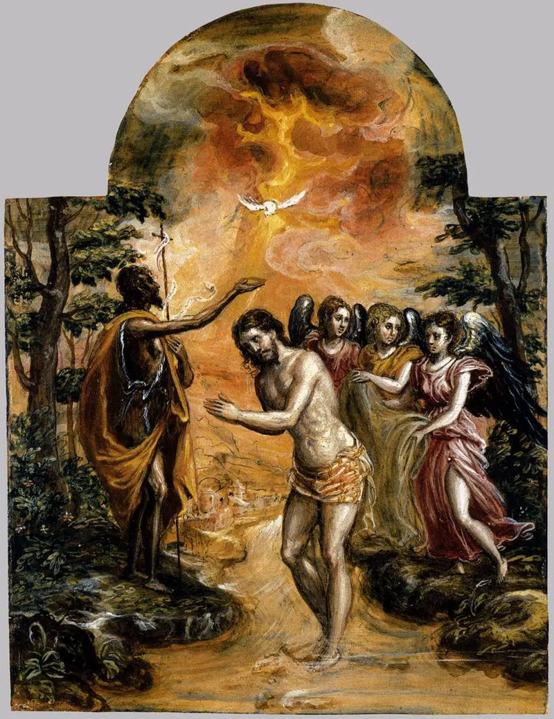 O Batismo de Cristo - El Greco