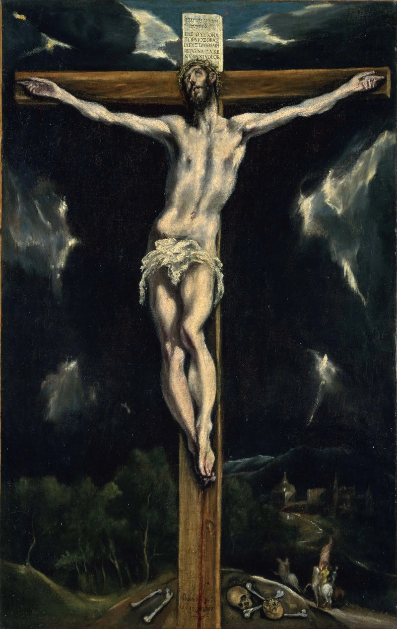 Cristo na cruz. - El Greco